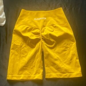Alpahate workout shorts never worn